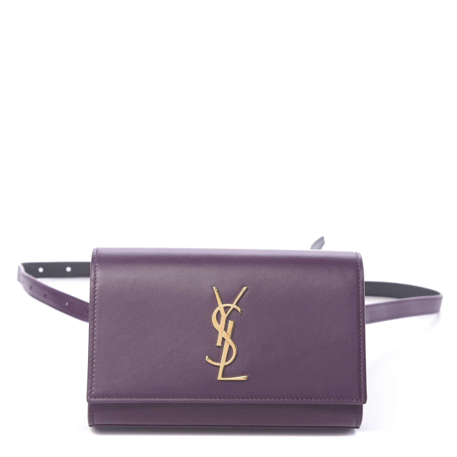 Saint Laurent Smooth Calfskin Monogram Kate Belt Bag Purple 1 of 9