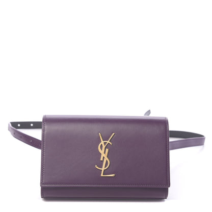 Saint Laurent Smooth Calfskin Monogram Kate Belt Bag Purple 1 of 9