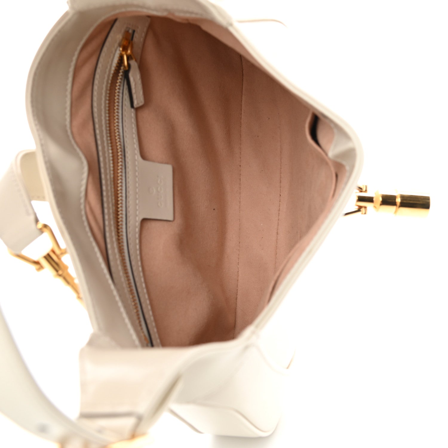 Gucci Boarded Dyana Lux Calfskin Small Jackie 1961 Hobo Mystic White 6 of 13