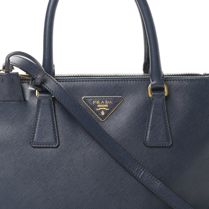 Prada Saffiano Small Galleria Double Zip Tote Bluette 11 of 22