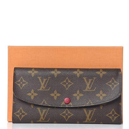 Louis Vuitton Monogram Emilie Wallet Fuchsia 9 of 9