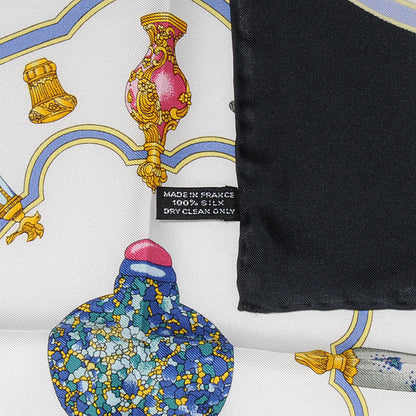 Hermes Silk Quimporte le Flacon Pocket Square 5 of 5