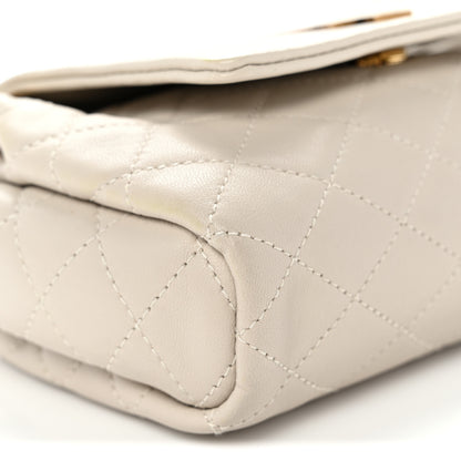 Saint Laurent Lambskin Quilted Monogram Mini Nolita Crema Soft 9 of 11