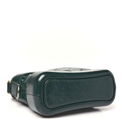 Chanel Aged Calfskin Quilted Small Gabrielle Hobo Dark Green 4 of 10