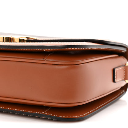 Celine Triomphe Canvas Calfskin Medium Triomphe Bag Tan 10 of 10