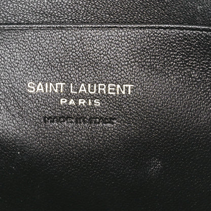Saint Laurent Grain De Poudre Matelasse Monogram Mini Lou Camera Bag Black 6 of 11