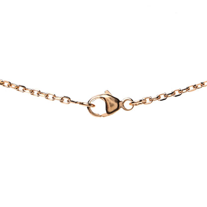 Hermes Lacquered Gold Mini Pop H Pendant Necklace Rose Dragee 3 of 4
