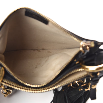 Chloe Calfskin Suede Small Jane Fringe Bag Black 5 of 11