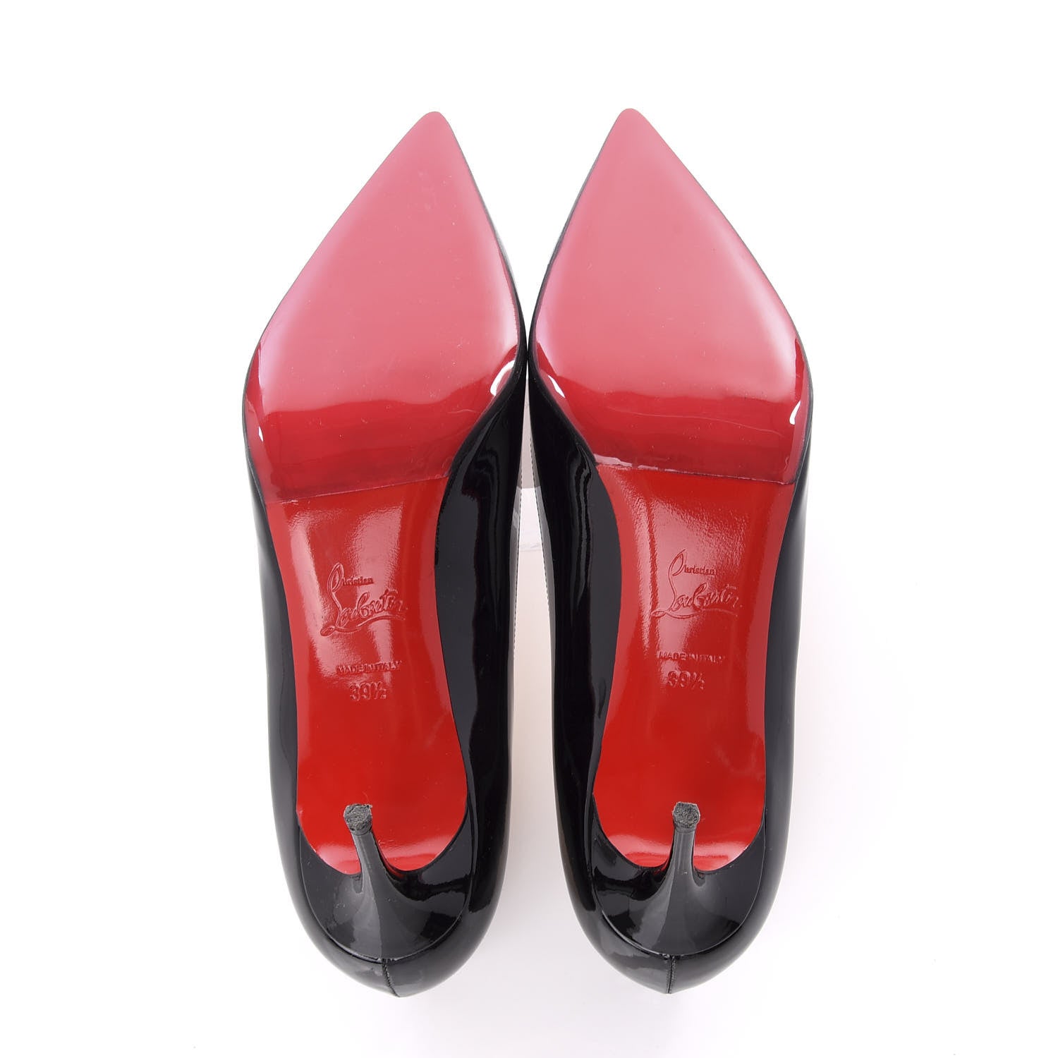Christian Louboutin Patent Decollete 554 70 Pumps 39.5 Black 7 of 11