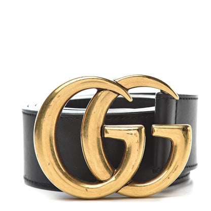 Gucci Calfskin Double G 40mm Belt 85 34 Black 1 of 6