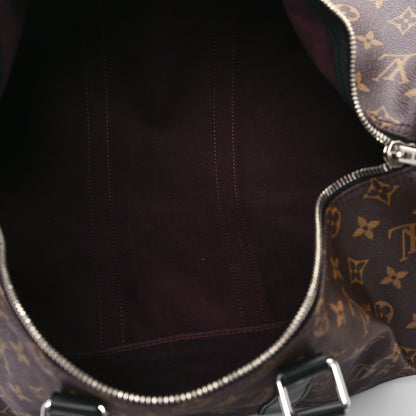 Louis Vuitton Monogram Macassar Keepall Bandouliere 45 5 of 10