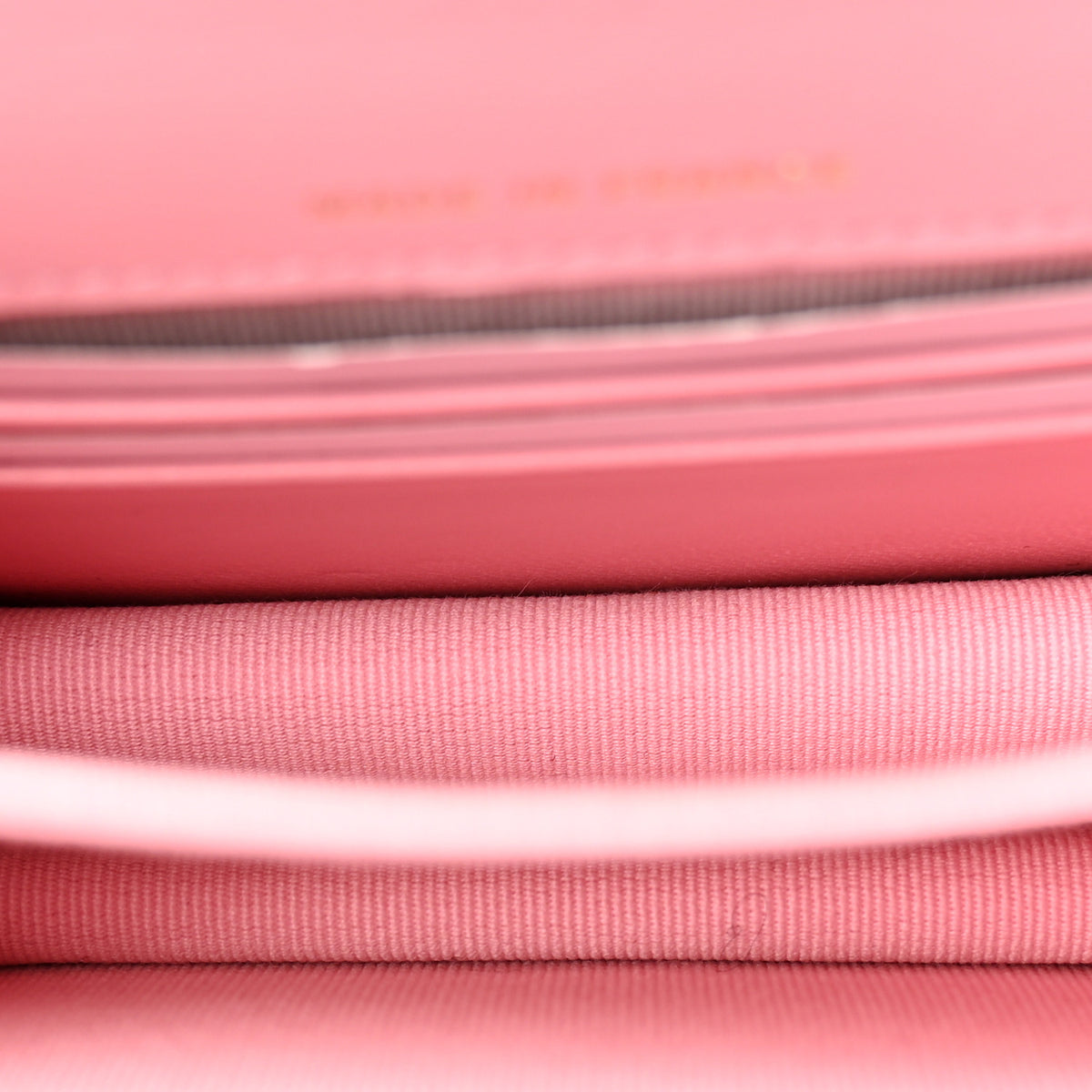Chanel Lambskin Quilted Chain Top Handle Clutch With Chain Light Pink 5 of 11
