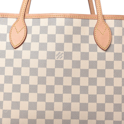 Louis Vuitton Damier Azur Neo Neverfull MM Rose Ballerine 10 of 10