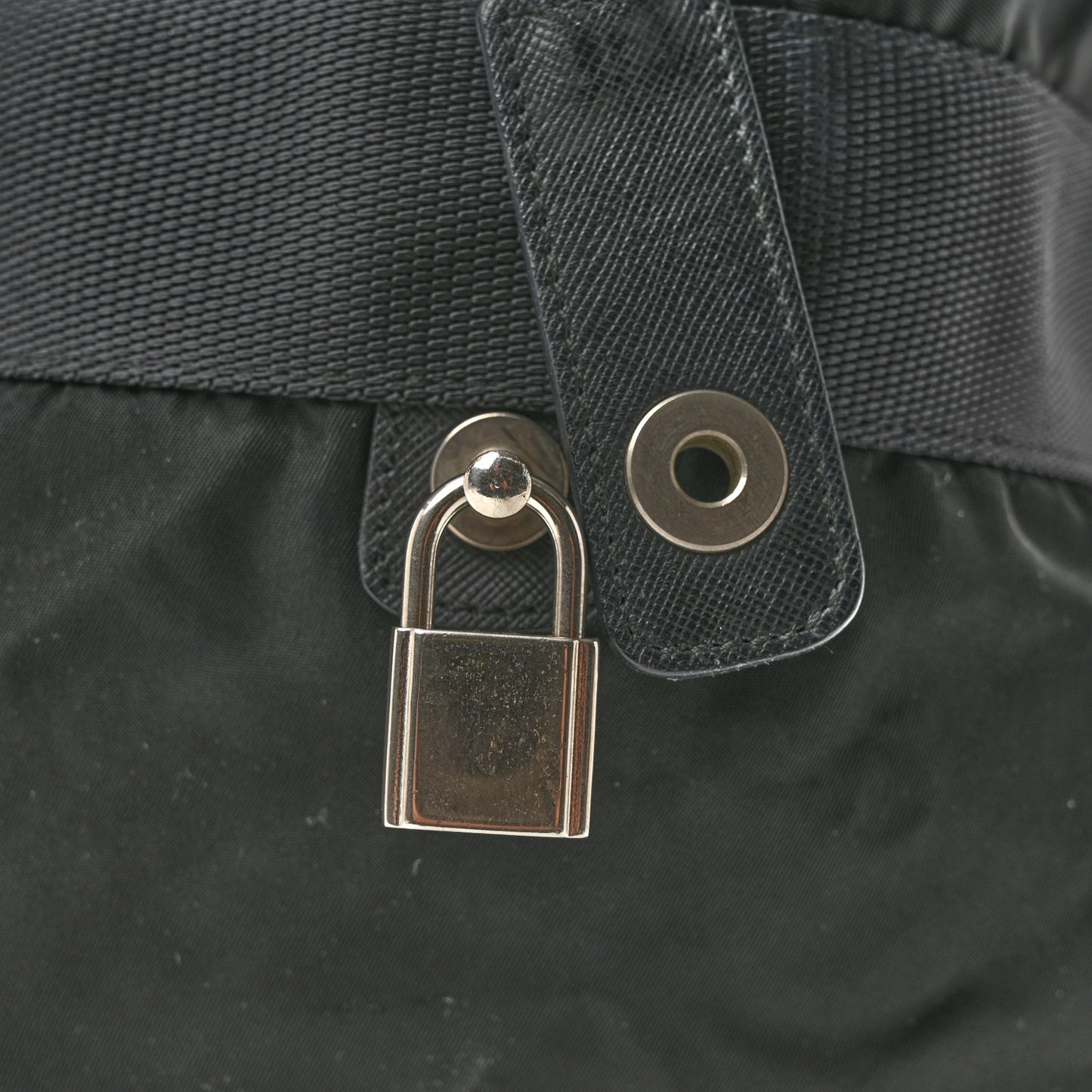 Re-Nylon Saffiano Duffle Bag Black