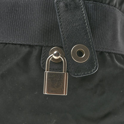 Prada Re-Nylon Saffiano Duffle Bag Black 9 of 13