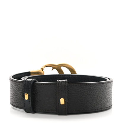 Gucci Calfskin Double G Reversible 37mm Belt 90 36 Black Cocoa 2 of 5