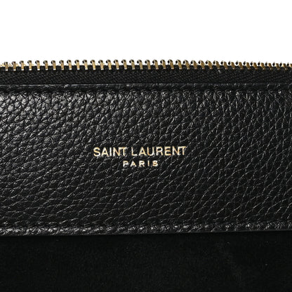 Saint Laurent Grained Calfskin Small Supple Sac De Jour Black 9 of 12