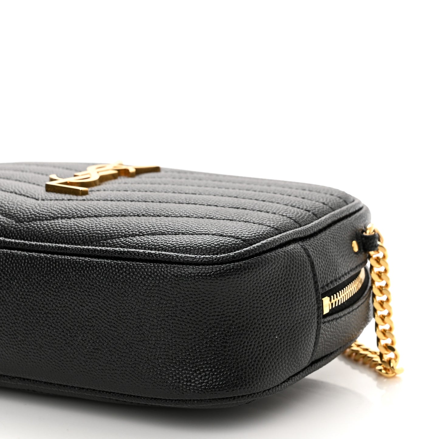 Grain De Poudre Matelasse Monogram Mini Lou Camera Bag Black