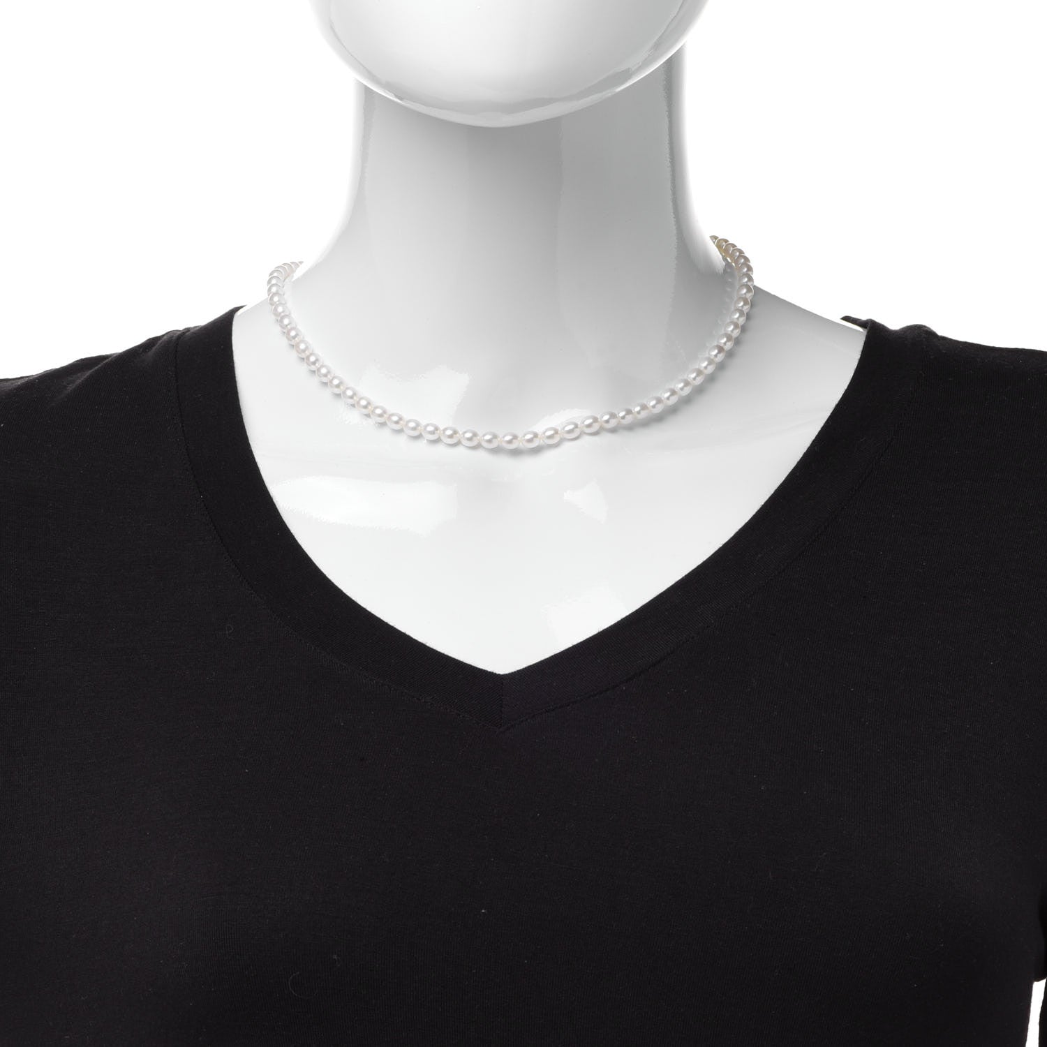 Tiffany Sterling Silver Freshwater Pearl 4.5-5mm Strand Necklace 2 of 6
