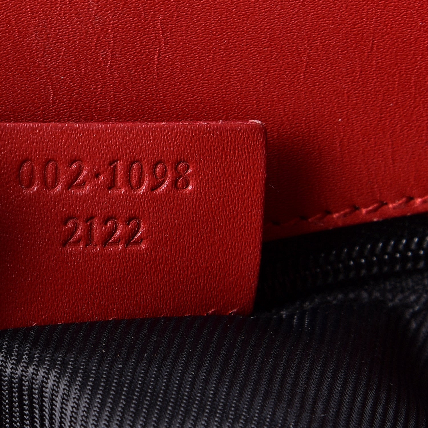 Gucci Monogram Large Bucket Tote Navy Red 6 of 9