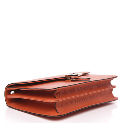 Gucci Dollar Calfskin Interlocking G Shoulder Bag Sun Orange 4 of 9