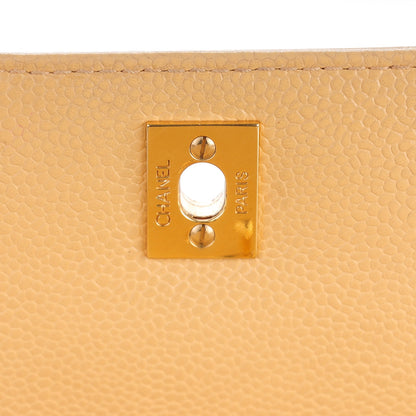 Chanel Caviar Jumbo Kelly Flap Bag Beige 6 of 10