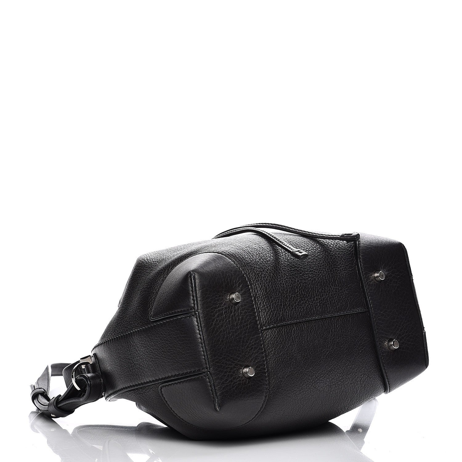Givenchy Calfskin Small Lucrezia Drawstring Bucket Bag Black 5 of 15
