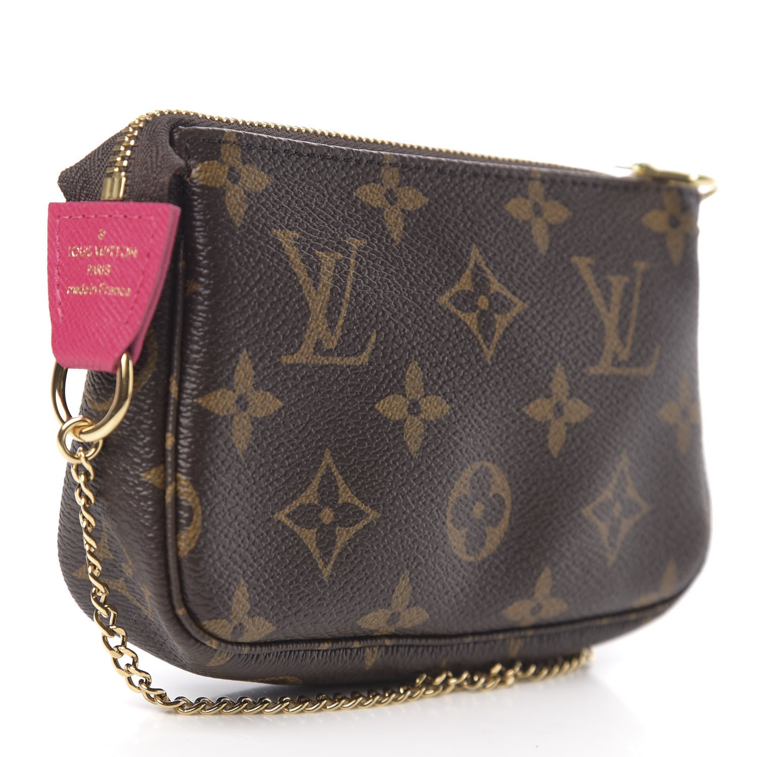 Louis Vuitton Monogram 2019 Christmas Animation Mini Courchevel Pochette Accessories Fuchsia 2 of 7