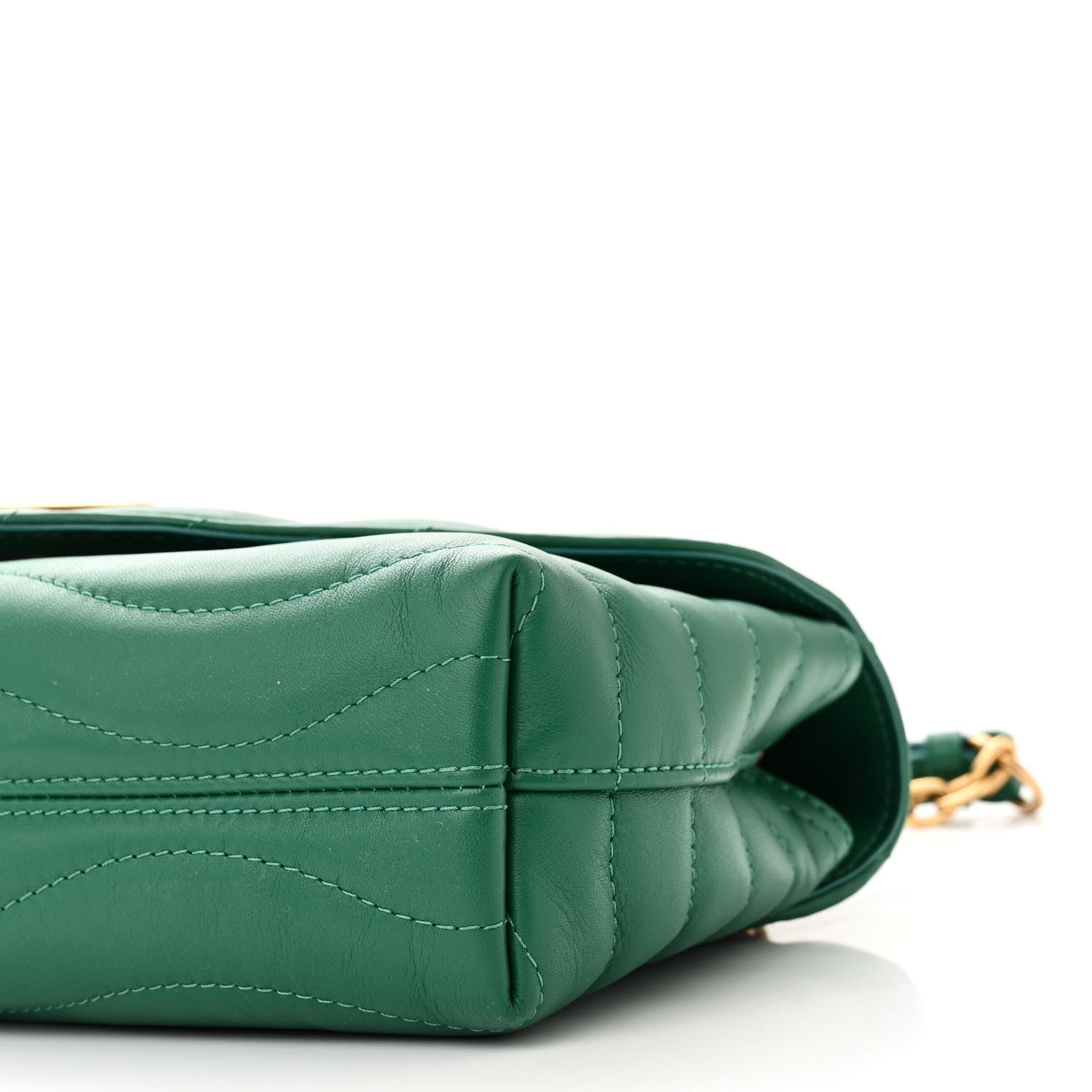 Louis Vuitton Calfskin New Wave Chain Bag MM NM Emerald 9 of 9