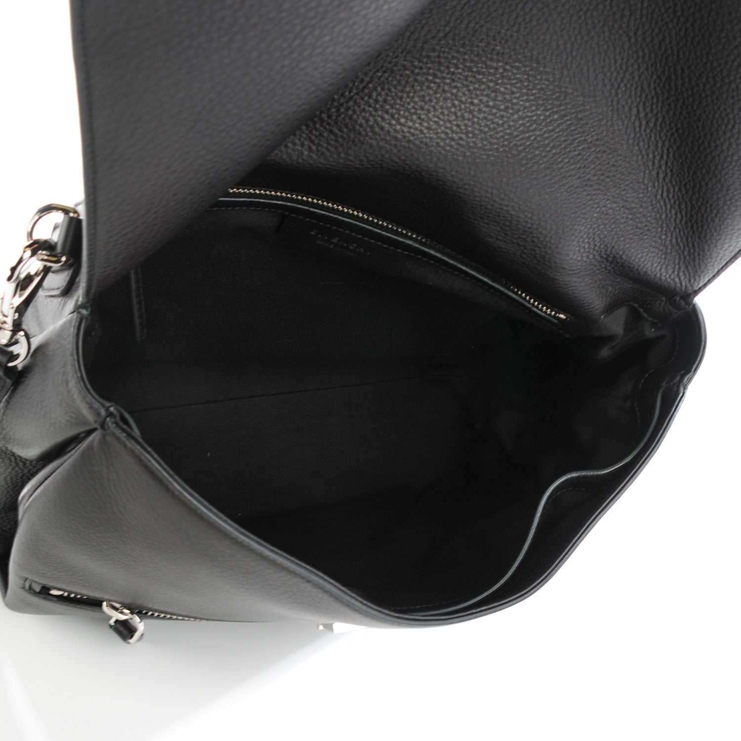 Givenchy Waxy Grained Calfskin Medium Pandora Pure Flap Bag Black 5 of 7