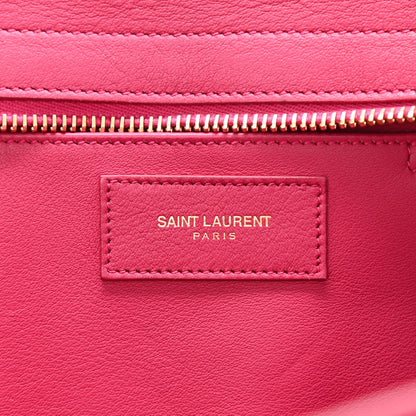 Saint Laurent Calfskin Small Classic Y Cabas Fuchsia 6 of 10