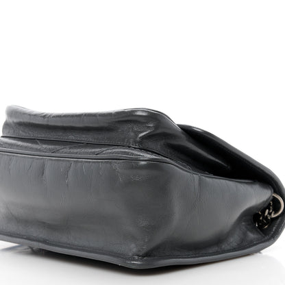 Saint Laurent Crinkled Calfskin Matelasse Monogram Baby Niki Chain Satchel Storm 11 of 11