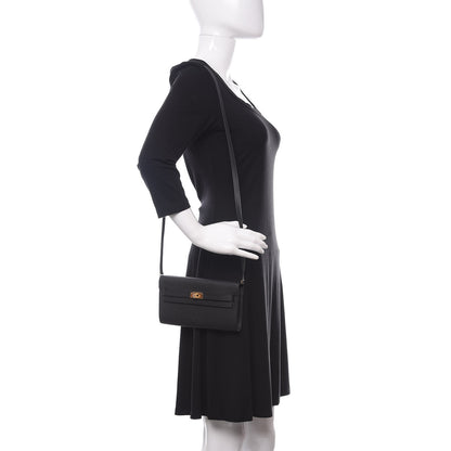 Hermes Epsom Kelly Wallet To Go Black 2 of 11