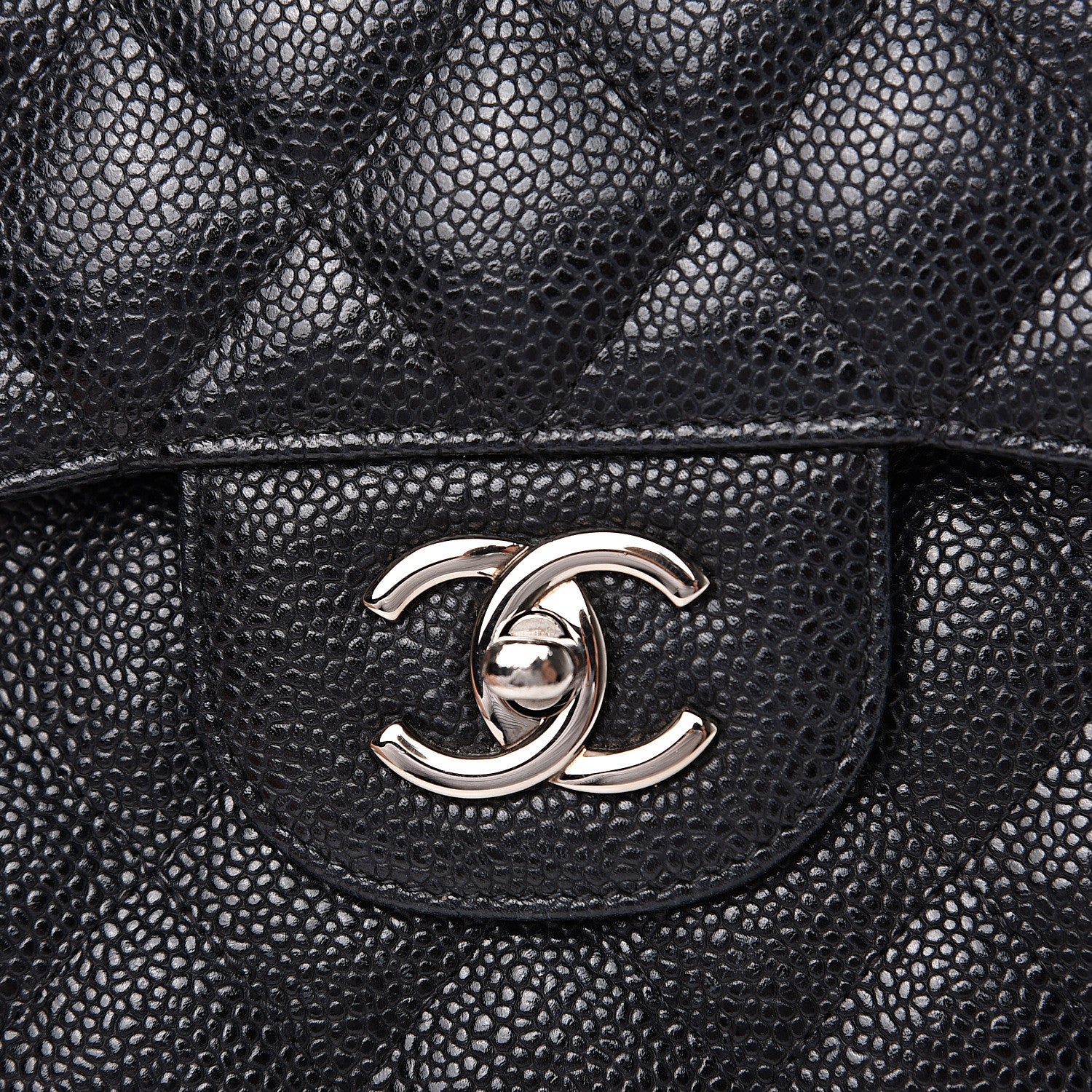 Chanel Caviar Quilted Jumbo Double Flap Black 9 of 14