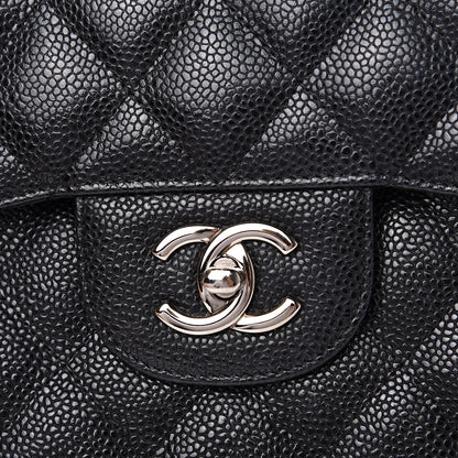Chanel Caviar Quilted Jumbo Double Flap Black 9 of 14