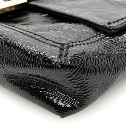 Fendi Vitello Naplak Medium Convertible Baguette Black 9 of 9