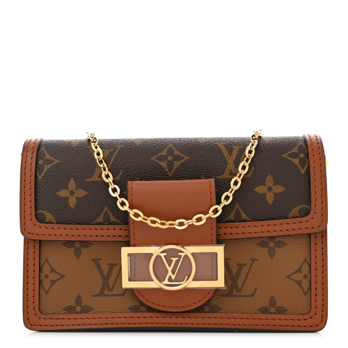 Reverse Monogram Dauphine Chain Wallet