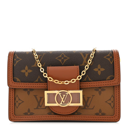 Louis Vuitton Reverse Monogram Dauphine Chain Wallet 1 of 9
