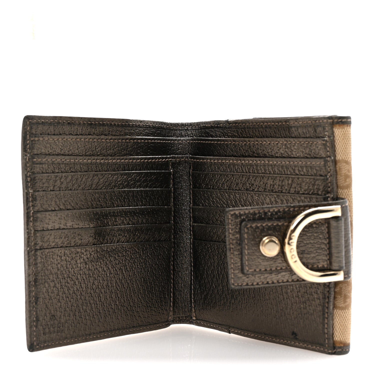 Gucci Monogram Abbey Compact Wallet Pewter 5 of 7