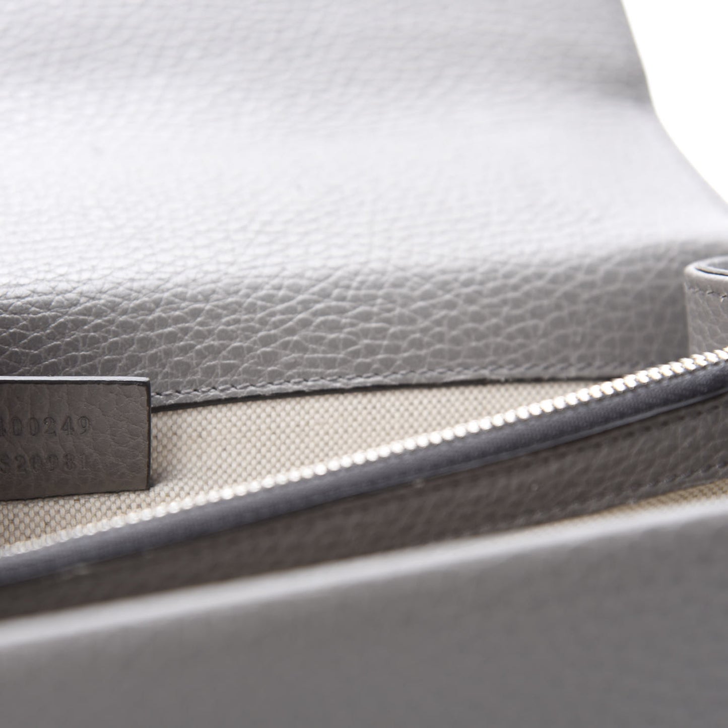 Pebbled Calfskin Small Dionysus Shoulder Bag Dusty Grey