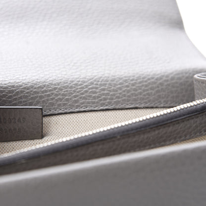 Gucci Pebbled Calfskin Small Dionysus Shoulder Bag Dusty Grey 9 of 10