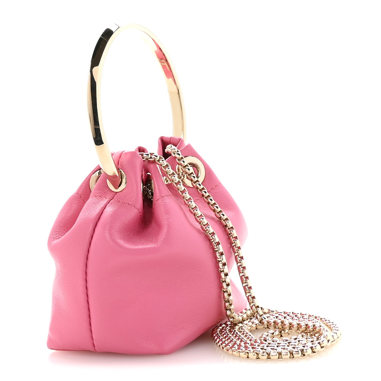 Jimmy Choo Lambskin Micro Bon Bon Bag Candy Pink 3 of 11