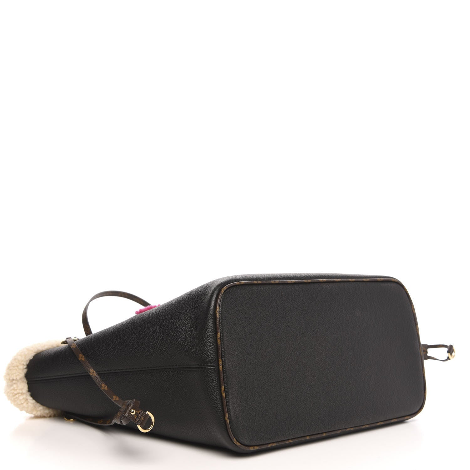 Louis Vuitton Calfskin Monogram Teddy Neverfull MM Black 5 of 10