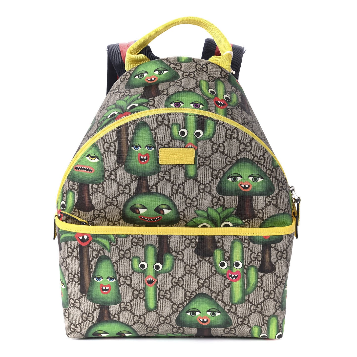 GG Supreme Monogram Smiling Plants Childrens Backpack