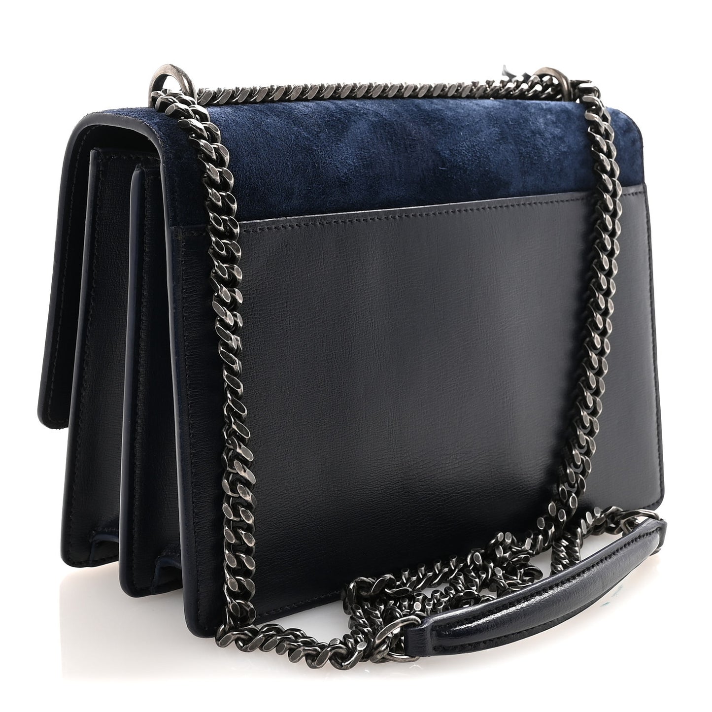 Suede Calfskin Medium Monogram Sunset Bleu Fonce