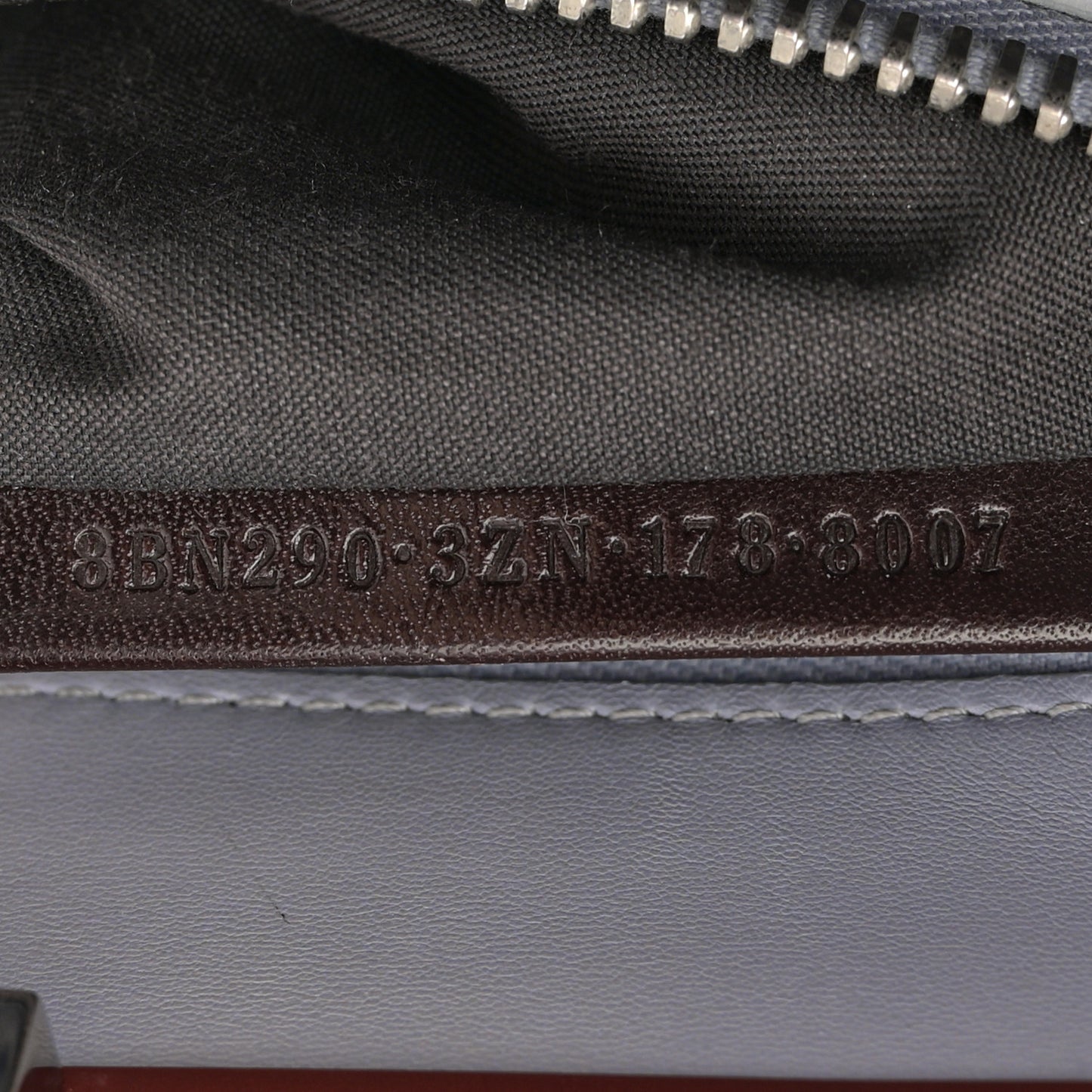 Vitello Seta Shiny Nappa Medium Peekaboo Iconic Satchel Blue Notte Ardesia