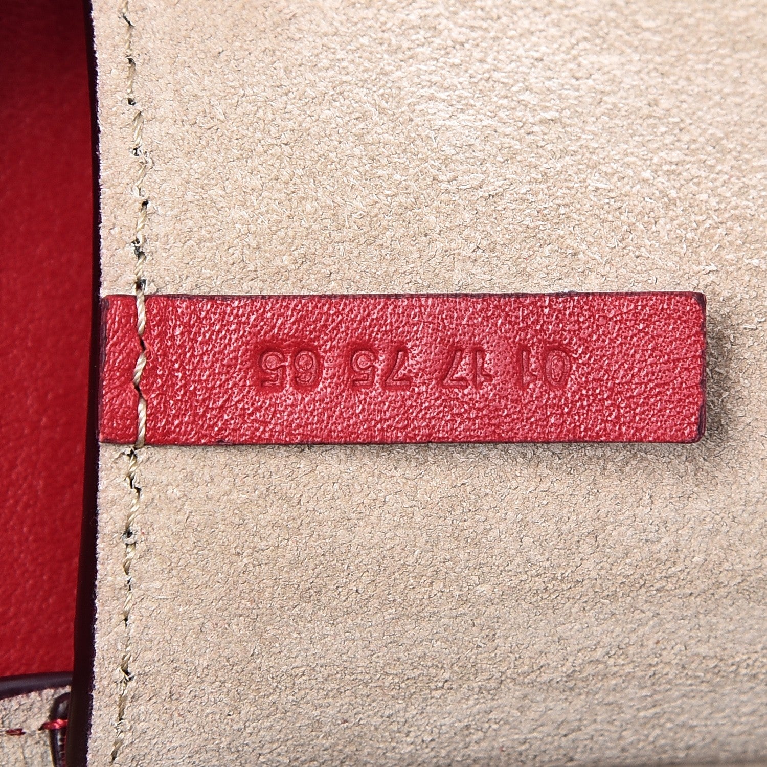 Chloe Suede Calfskin Mini Faye Shoulder Bag Tulip Red 7 of 7
