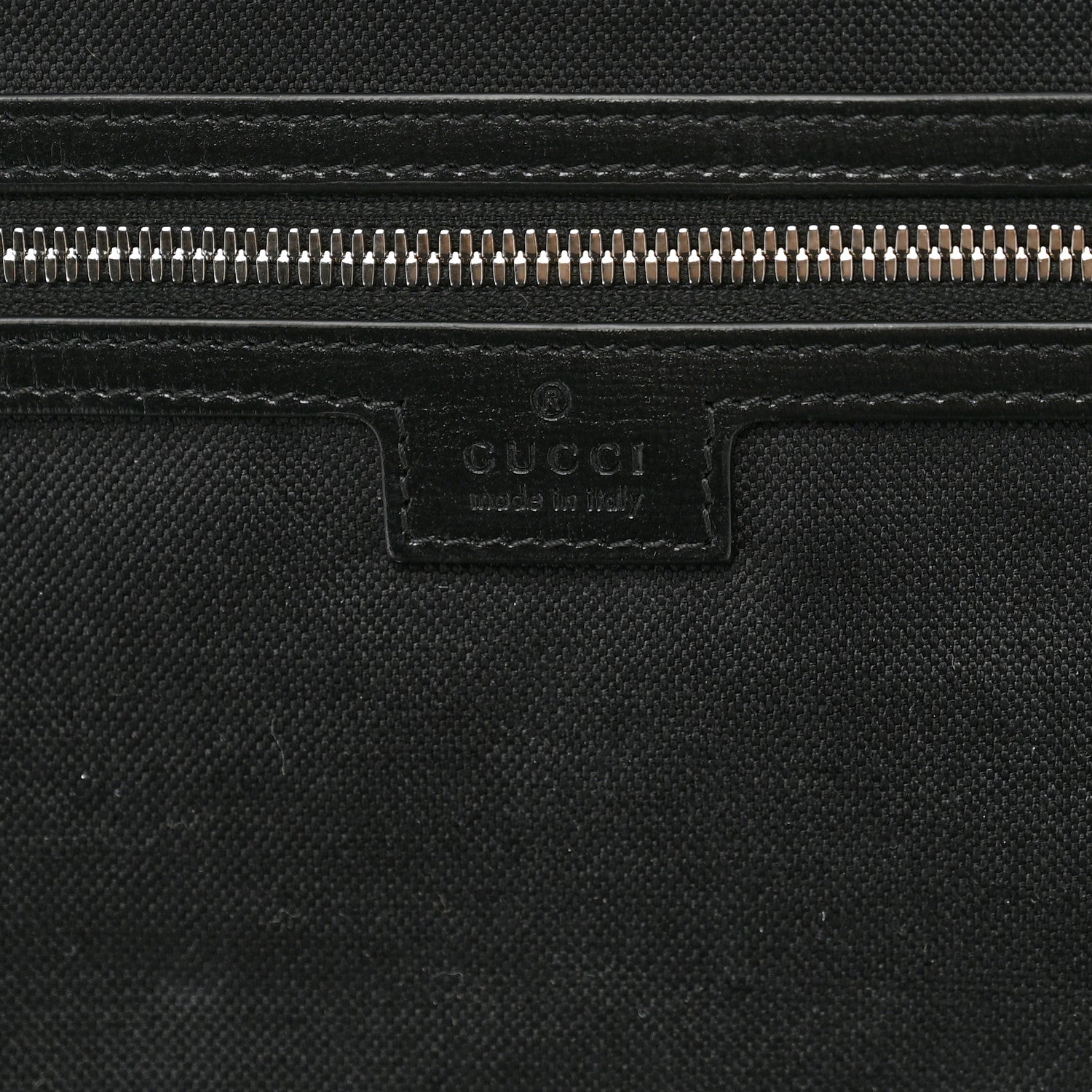 Gucci GG Supreme Monogram Azalea Calfskin Retro Interlocking G Garment Bag Black 6 of 12