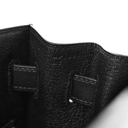 Hermes Tadelakt Kelly Sellier 32 Black 7 of 13