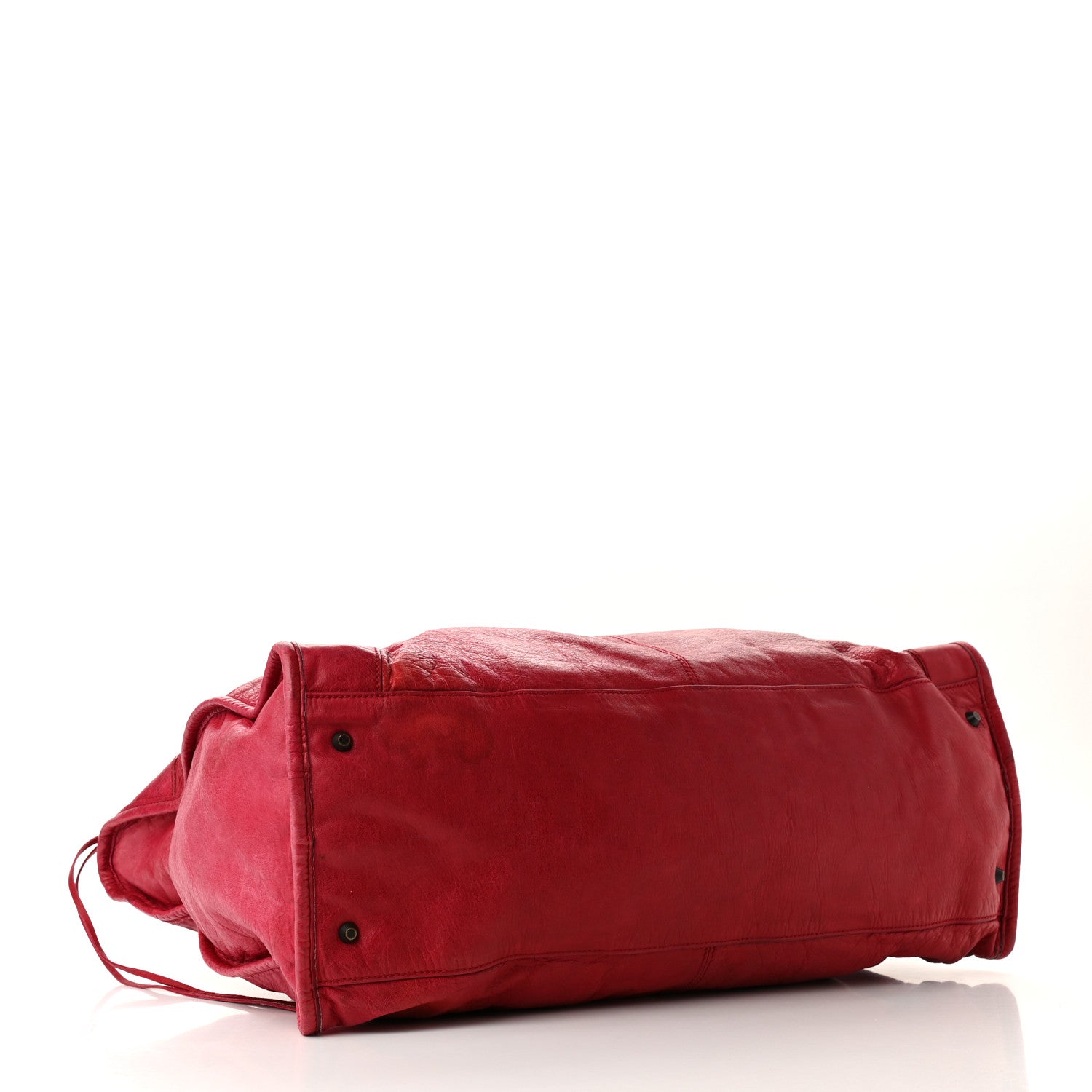 Balenciaga Agneau Classic Hardware Weekender Rouge Coquelicot 4 of 13